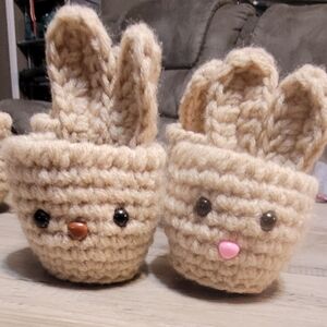 Crochet Mini Bunny Cups